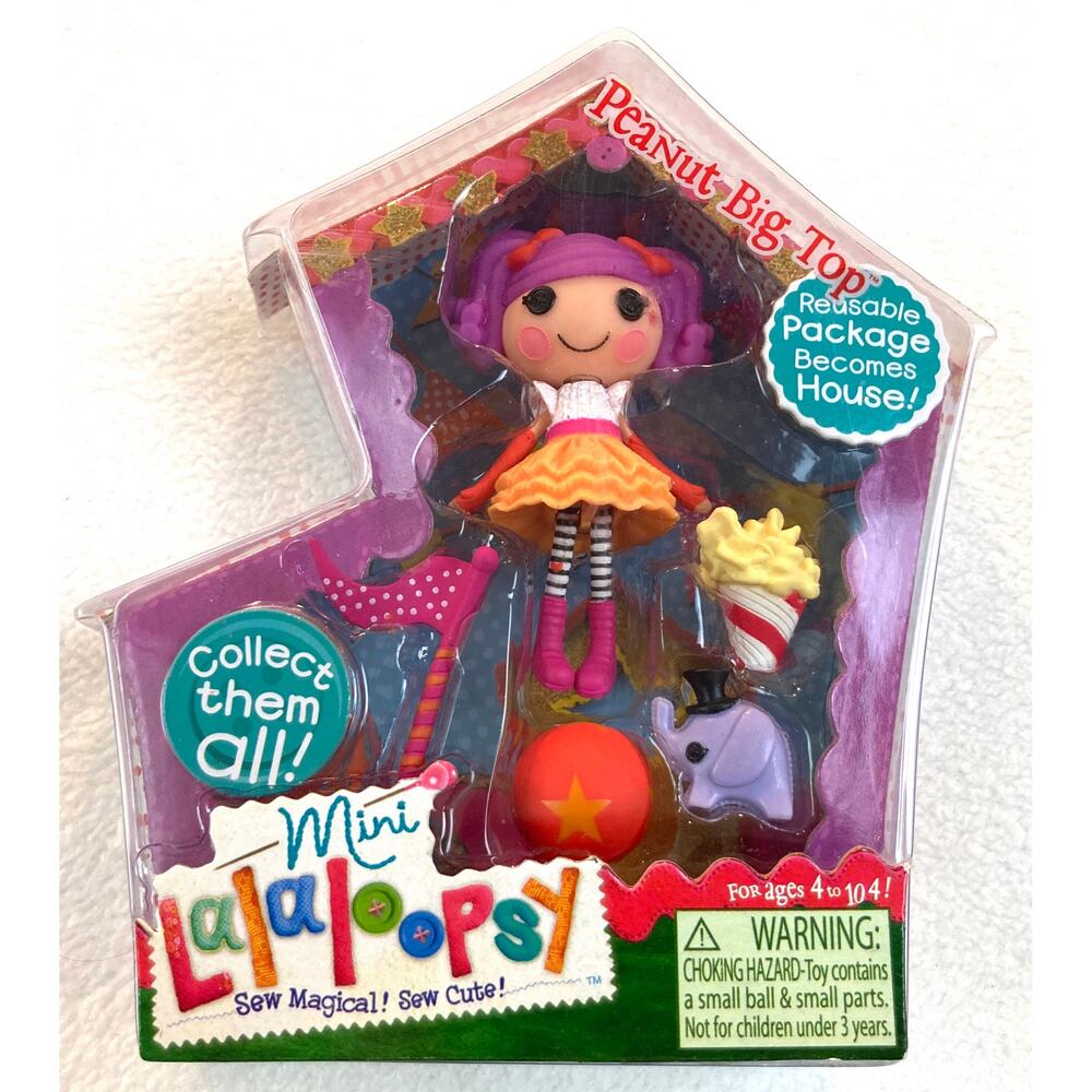 Lalaloopsy Mini Peanut Big Top Popcorn Elephant Flag NWT